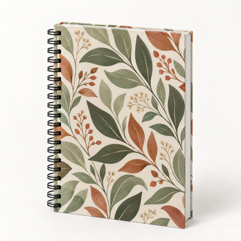 Cuaderno A4 Botánico Tapa Dura